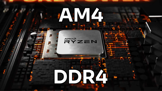 Image of AMD Ryzen AM4 PC configurator by WeBuildPCs, showcasing DDR4-compatible builds for gaming, multitasking, and creation.